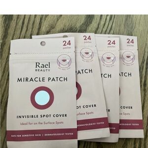 4x 24 Rael Hydrocolloid Pimple Patches, Miracle Invisible Spot Cover 96 Total